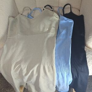 Set of Three Sleeveless Knit Bodysuits